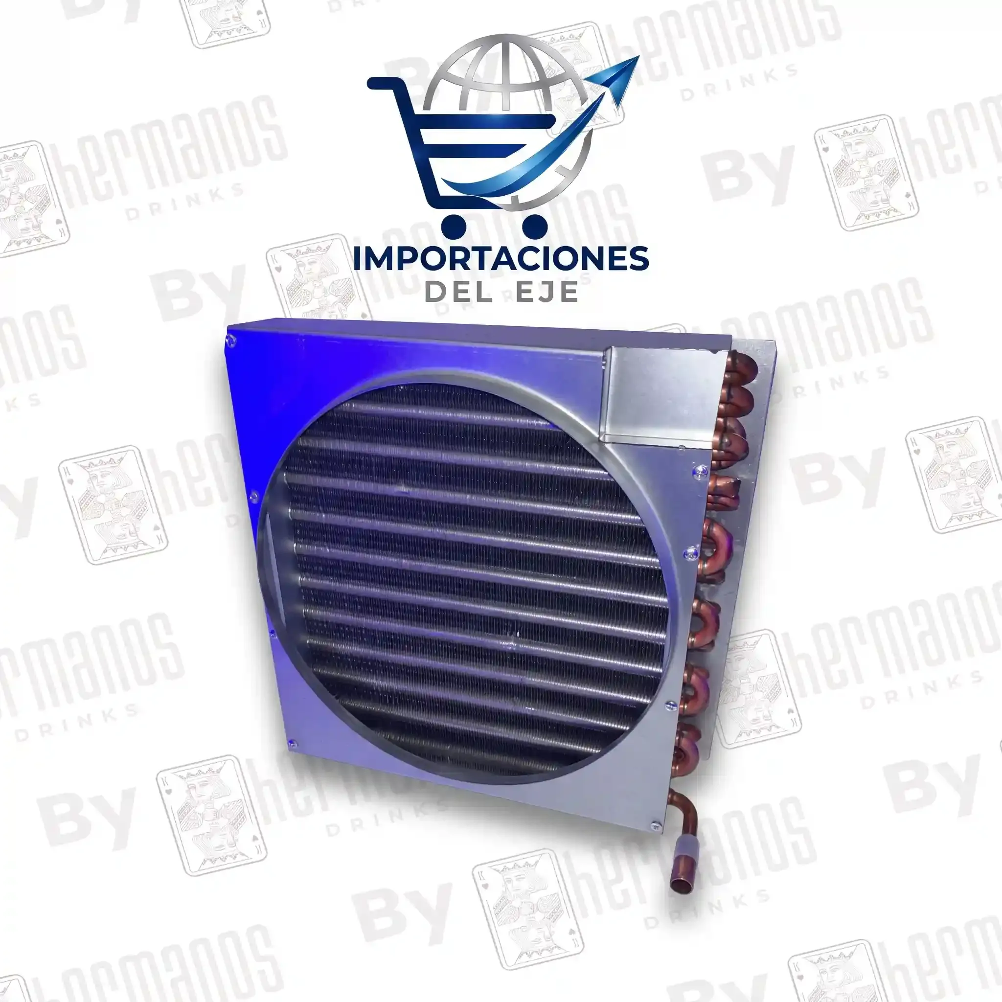 Condensador — El radiador del circuito de frío: es donde el gas suelta el calor que le quitó al producto