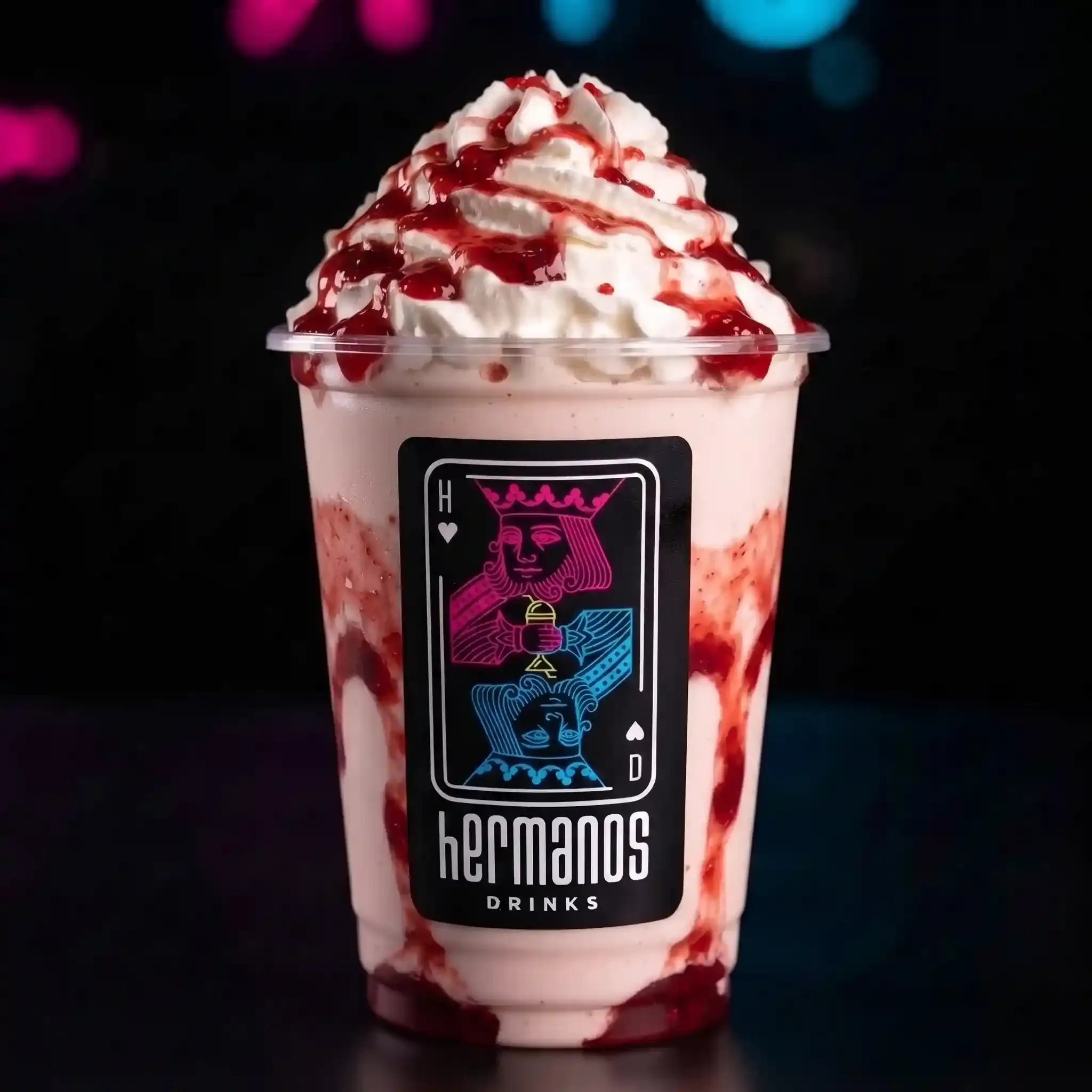 Malteada de Frutos Rojos — malteadas de Hermanos Drinks, sin licor