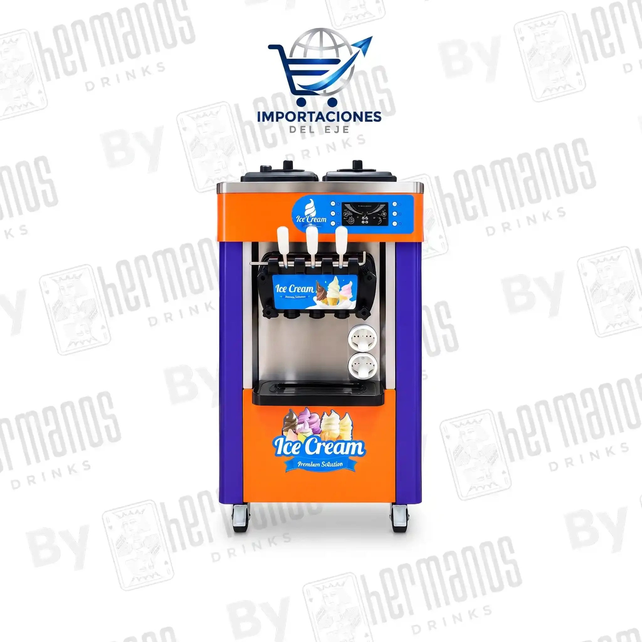 Máquina de helados — Máquina de helado suave. Sirve directo al cono o al vaso